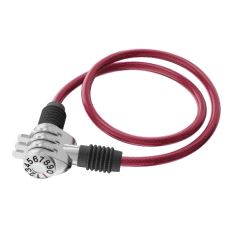 ZR301 Sykkellås med 3 Kodehjul. Rød